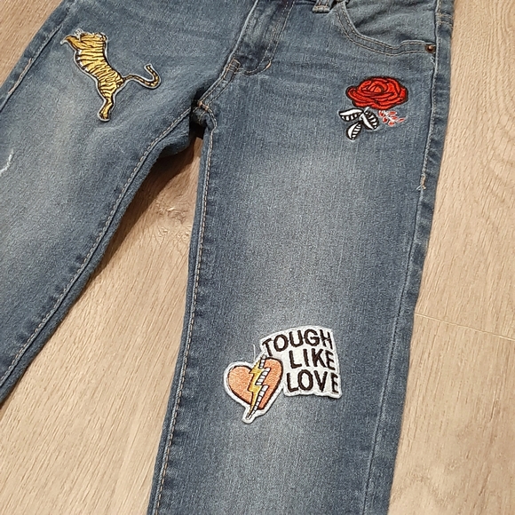 Route 66 Skinny Patch Jeans Size 7 - Picture 3 of 7
